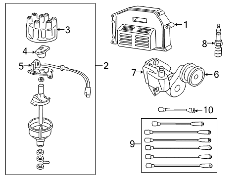 Powertrain Control Module Diagram for 56040302AF