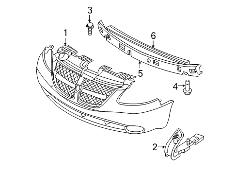 Front Fascia Diagram for UC752QWAA