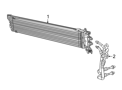 Hose-Transmission Oil Cooler Diagram for 68462535AA