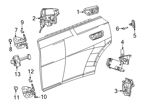 2025 Dodge Charger Daytona Lock & Hardware Diagram 4