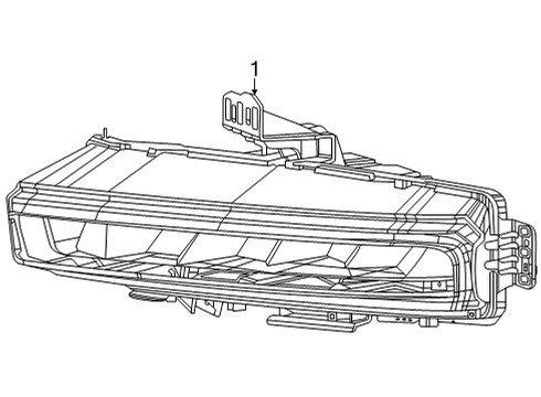 Fog Lamp Diagram for 68376846AH