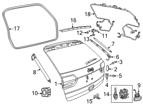 Liftgate Wiring Diagram for 68401345AB