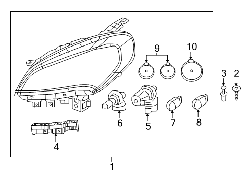 Bulb Diagram for 68641304AA