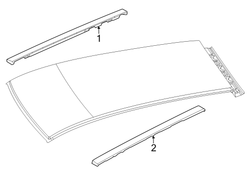 Roof Molding Diagram for 7MS87TZZAA