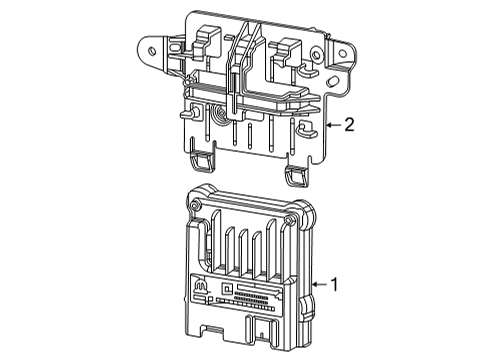 BRACKET-NIGHT VISION PROCESSING MOD Diagram for 4672594AA