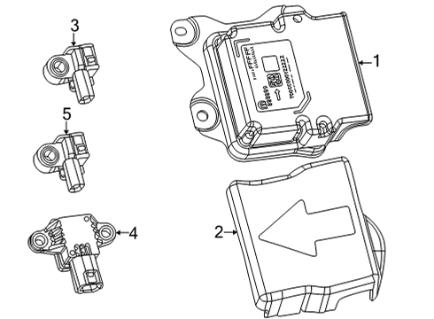 Occupant Restraint Module Diagram for 68476789AB