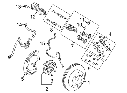 Brake Hub Diagram for 68292887AB