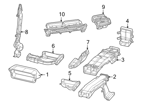 DUCT-A/C AND HEATER Diagram for 68379751AC