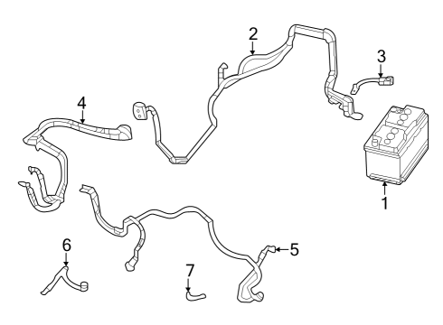 Battery Positive Wiring Diagram for 68462345AC