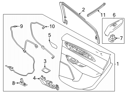 2024 Dodge Hornet Front Door Diagram 4