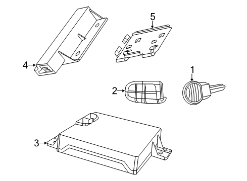 Hub Receiver Diagram for 68572335AA