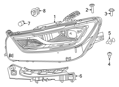 TURN SIGNAL BULB Diagram for 68525937AA