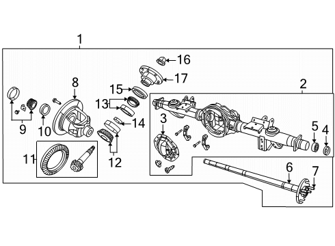 SHAFT-AXLE REAR Diagram for 68530602AA