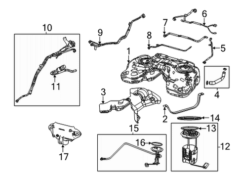 Fuel Filler Tube Diagram for 68461478AC