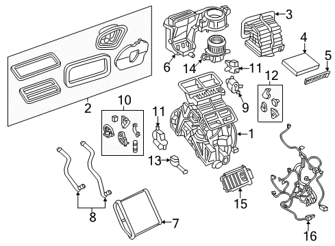 Cabin Air Filter Diagram for 68591379AA