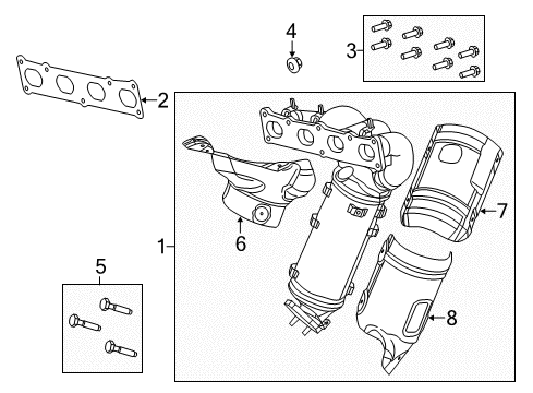 Gasket-TURBOCHARGER Diagram for 4893677AD