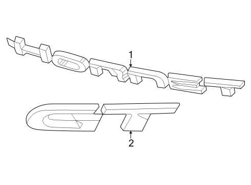 Liftgate Nameplate Diagram for 68637350AA