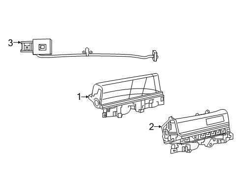 Instrument Panel Glove Box Diagram for 7CP153X7AB