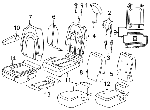 ARMREST-SECOND ROW Diagram for 7KN541K5AA