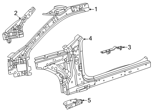 2025 Dodge Charger Daytona Hinge Pillar Diagram 2