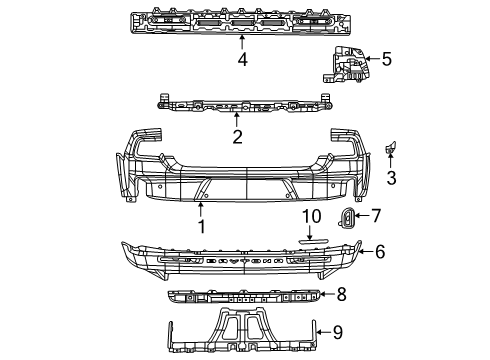 VALANCE-REAR LOWER Diagram for 68690284AA