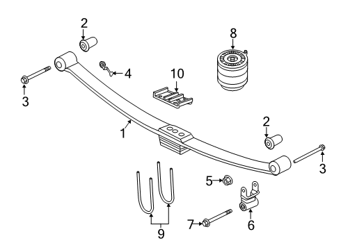 Rear Leaf Diagram for 68106104AE