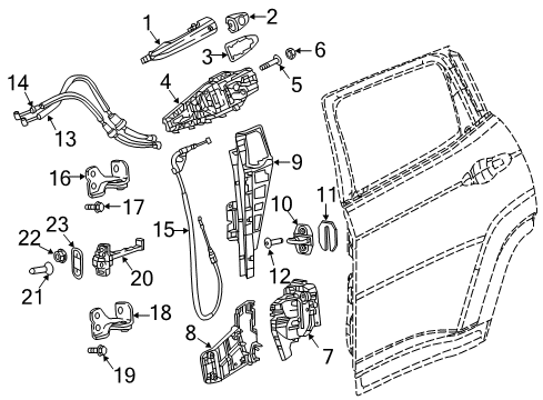DOOR LOWER Diagram for 68708657AA