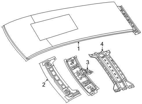 2023 Dodge Hornet Roof & Components Diagram 2