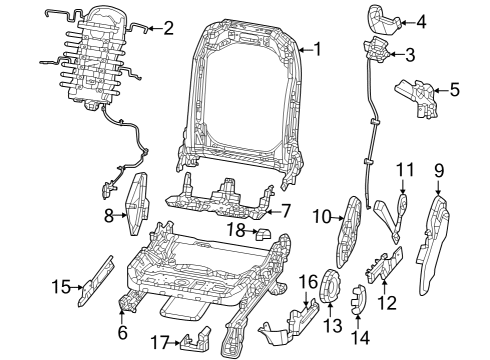 BRACKET-SEAT Diagram for 68640129AA