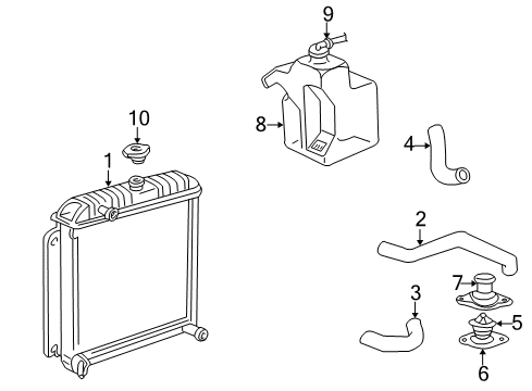 THRMOSTAT-Engine COOLANT Diagram for 83501426AD