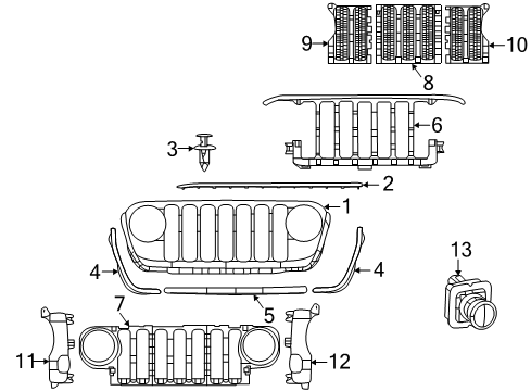 Grille-Texture Diagram for 6KN48RXFAB