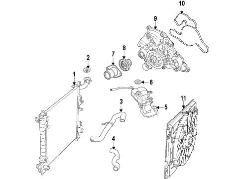 Module-Radiator Cooling Diagram for 68482591AC