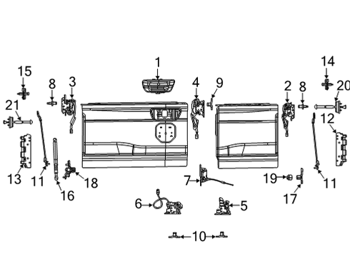 Tailgate Diagram for 7KJ41PR4AA