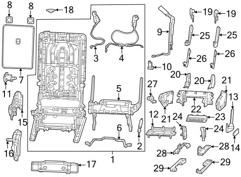 Seat Strap Diagram for 68566411AB