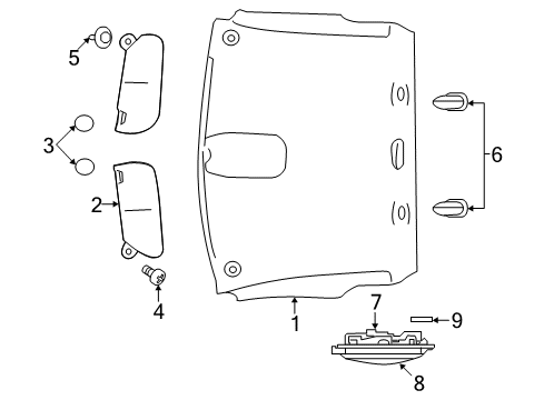 Headliner Diagram for 5NY02BD1AA