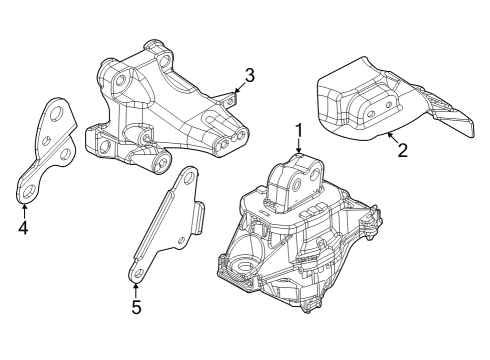 ENGINE MOUNT Diagram for 68375799AE