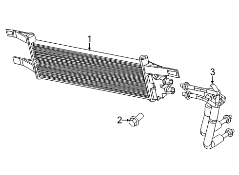 Cooler-Transmission Oil Diagram for 68417618AA