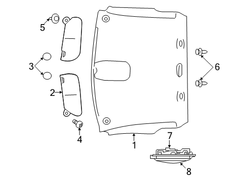Headliner Diagram for 5SY01BD1AE