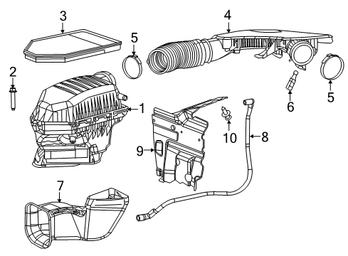 AIR CLNR Diagram for 68532218AA