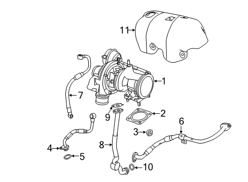 Oil Feed Tube Diagram for 68322704AA