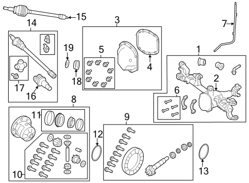 DIFFERENTIAL Diagram for 68592550AA