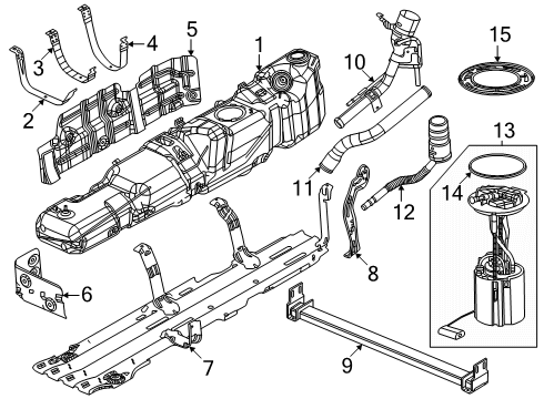 MODULE KI-FUEL PUMP/LEVEL UNIT Diagram for 68666052AA
