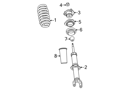 2025 Ram 1500 Shocks & Components - Front Diagram 4