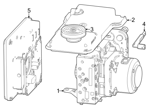 Anti-Lock Brake System Module Diagram for 68710221AB
