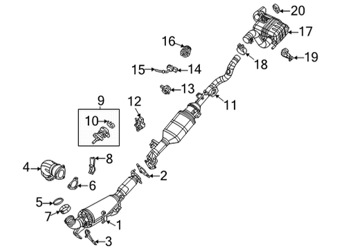 Exhaust Diagram for 68533313AA
