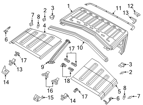 2024 Jeep Gladiator Convertible Top Diagram 2