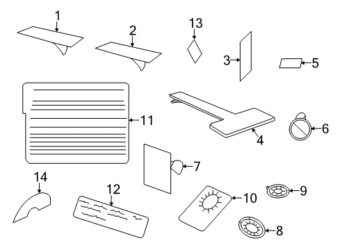 Air Conditioning System Label Diagram for 68234971AD
