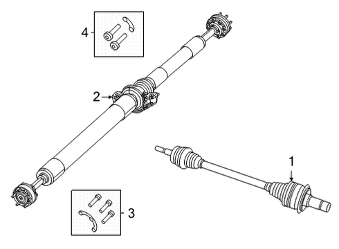 Drive Shaft Diagram for 68459668AC