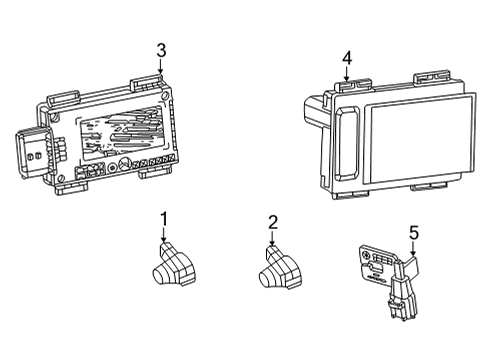 Front Fascia Diagram for 68505685AC