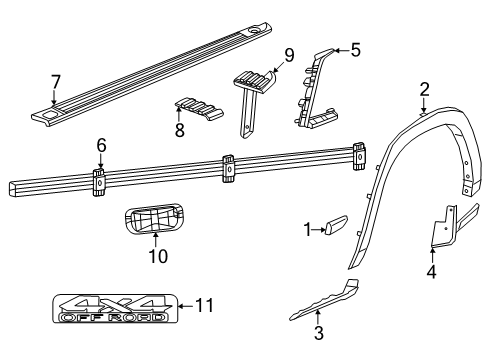 2025 Ram 1500 Exterior Trim - Pick Up Box Diagram 2